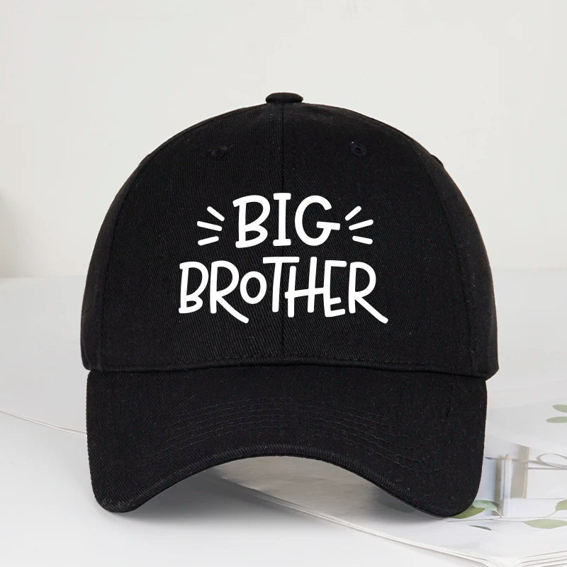 Coolwind Big Brother Letter Print Soft-Peak Baseball Cap
