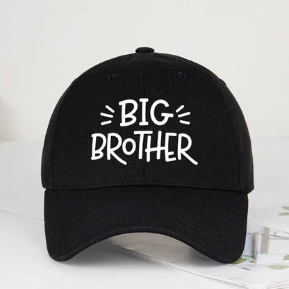 Coolwind Big Brother Letter Print Soft-Peak Baseball Cap