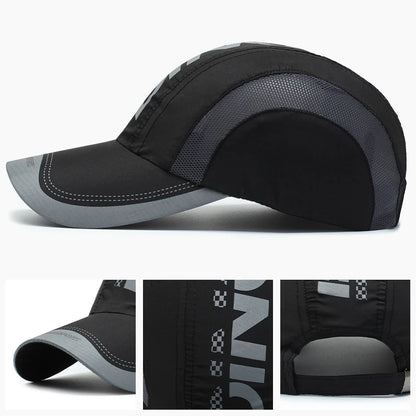 Summer Outdoor Sports Quick Drying Hat Thin Breathable Mesh Anti-UV