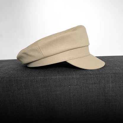 2025 Men's Nautical Peaked Cap - Vintage Flat Top Beret