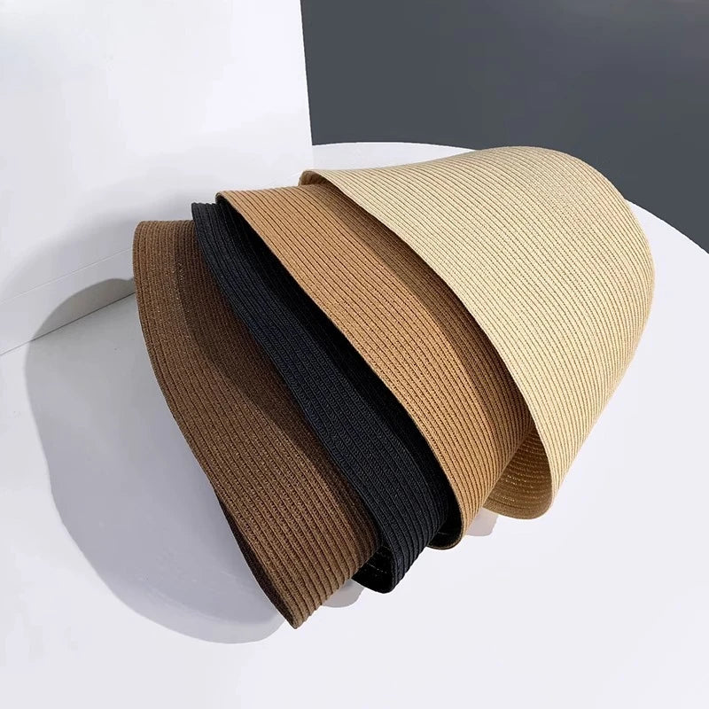 Ladies' Summer Solid Color Breathable Fisherman Hat