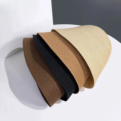 Ladies' Summer Solid Color Breathable Fisherman Hat