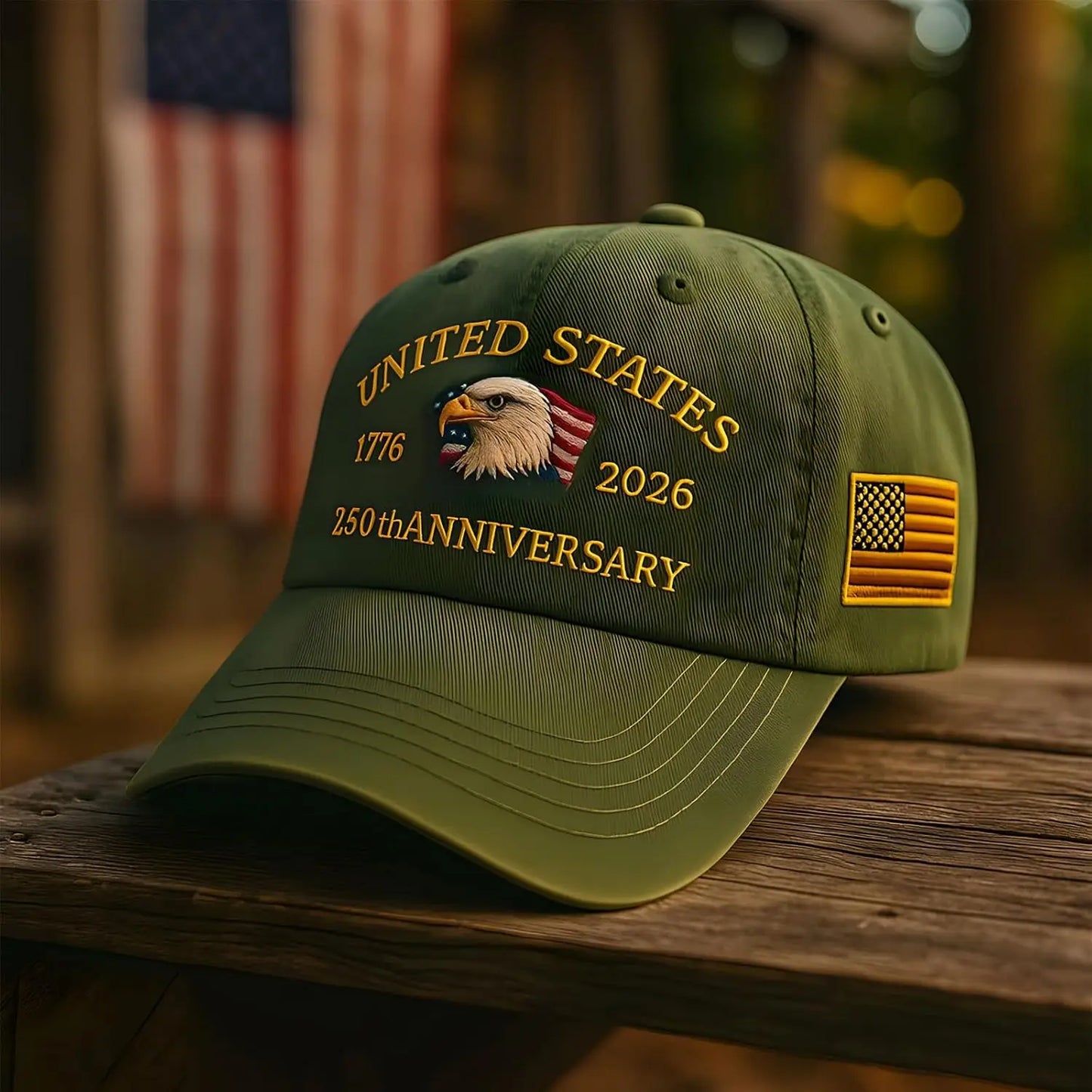 United States 250th Anniversary Baseball Cap - Eagle & Liberty Design