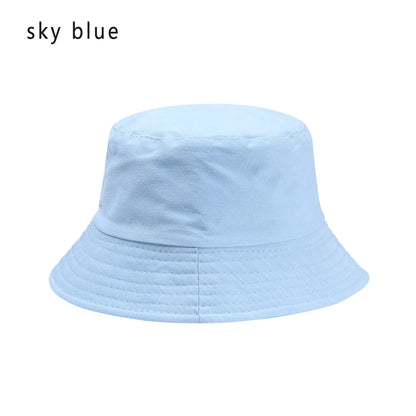 Panama Bucket Hat Candy Color/Hip Hop Maple Leaf Cotton