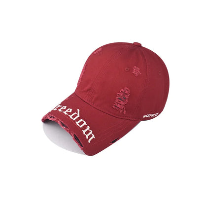Fashion Denim Baseball Cap Distressed Vintage Cotton