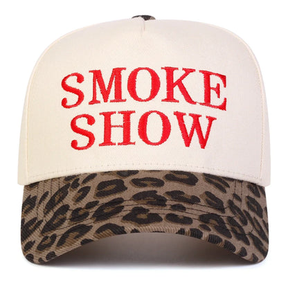 Unisex Smoke Show Letter Embroidery Baseball Caps Spring Autumn