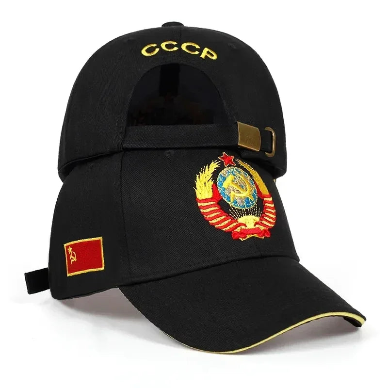 Unisex CCCP National Emblem Embroidery Baseball Caps Spring Autumn