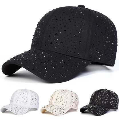 Unisex Rhinestone Baseball Caps Spring Autumn Outdoor