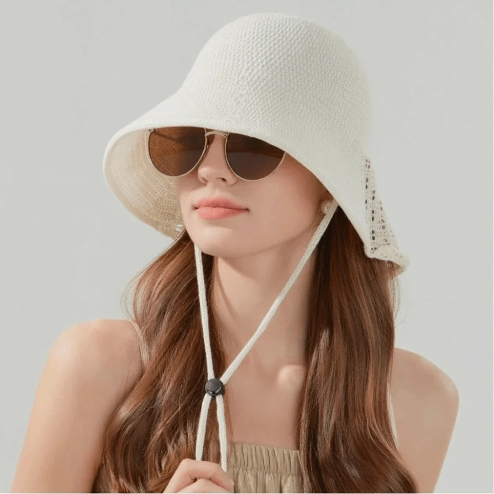 Fashion Breathable Sun Hat Small Shawl UV Protection Fisherman Hat