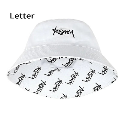 Big Head XL 63cm Letter Print Bucket Hats Men Women