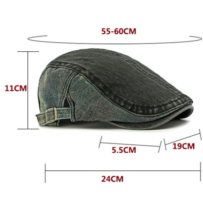 Retro Patchwork Artist Painter Beret Hat Male Female Ivy Flat Beret Cap