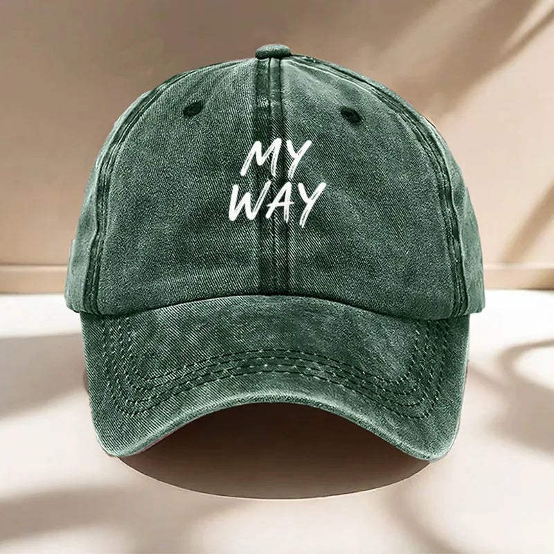Men's Letter Baseball Cap For Casual Outdoor