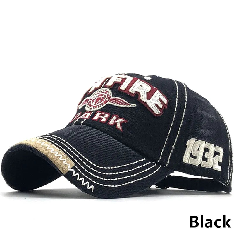 Men Women Cotton Embroidered Letter Printed Baseball Cap