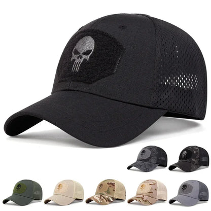 Unisex Skull Embroidered Baseball Caps Men
