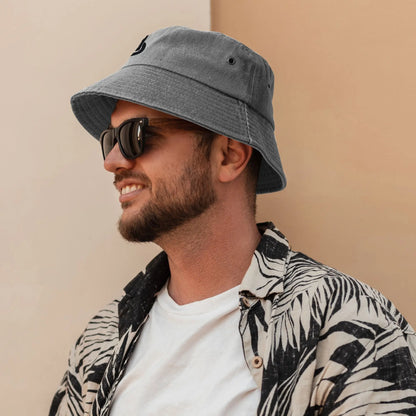 Beach Hatwear Rapper Jul Hip Hop Washed Denim Bucket Hat