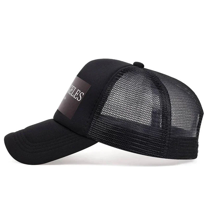 Unisex Los Angeles Print Baseball Net Caps Spring and Summer