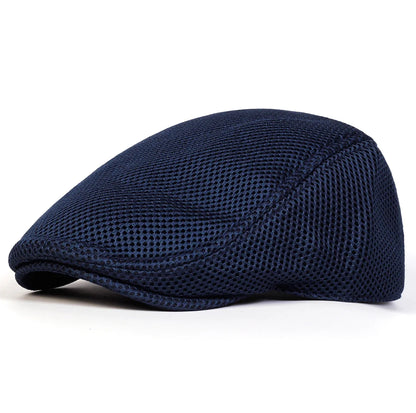 Men Mesh Breathability Newsboy Caps British Painters Hats