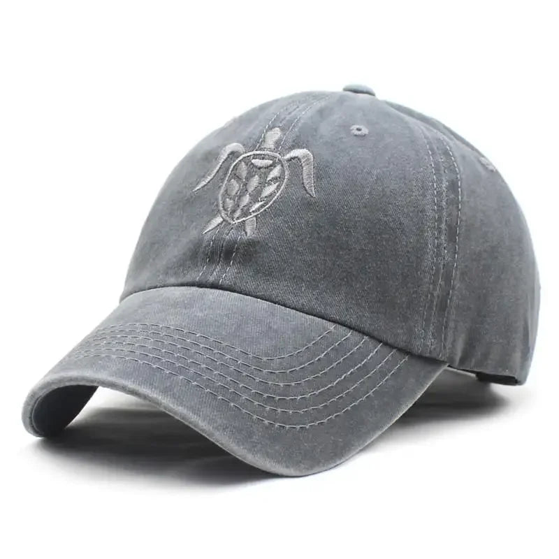 Four Seasons Cotton Tortoise Embroidery Casquette Baseball Cap