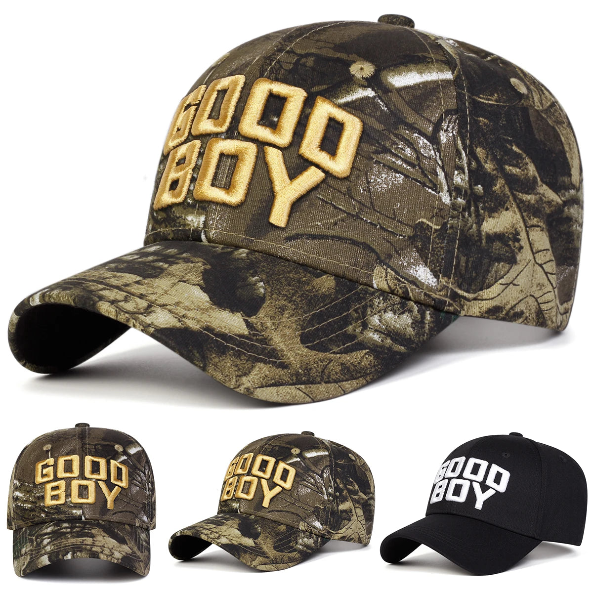 Unisex Good Boy Embroidery Baseball Caps Spring Autumn