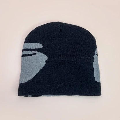 European Style Niche Face Wool Knitted Hats Autumn And Winter