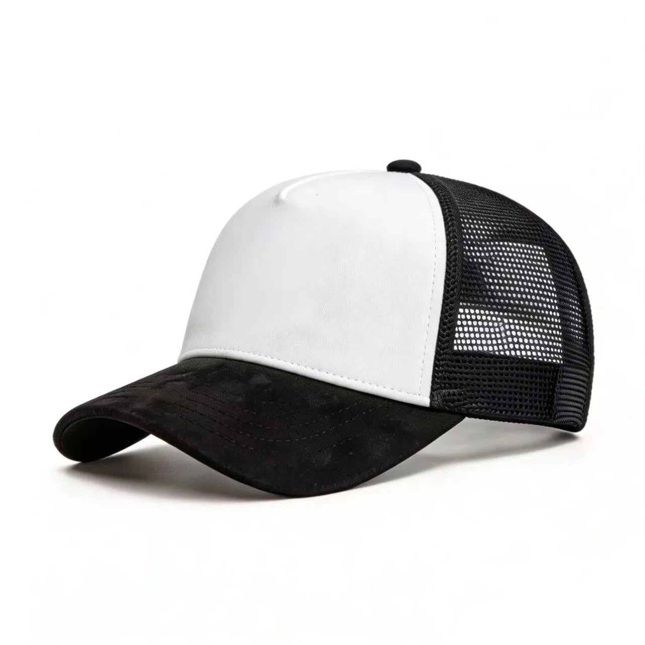 New Summer Mesh Baseball Cap Women Men Solid Suede Cap