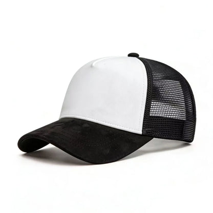 New Summer Mesh Baseball Cap Women Men Solid Suede Cap