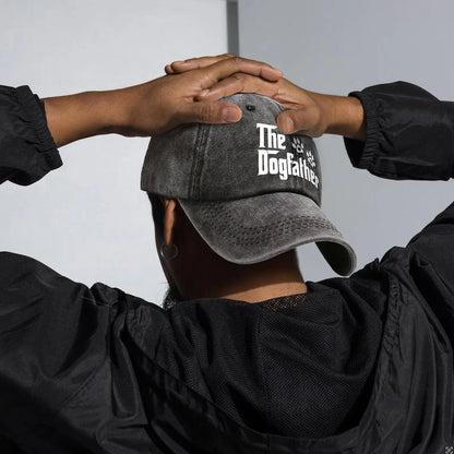 The Dogfather Funny Hats Dog Dad Baseball Cap
