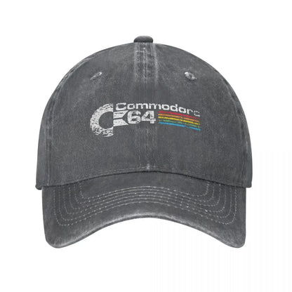 Hip Hop Denim Retro Commodore 64 Baseball Cap Homme Spring Autumn Snapback Hat