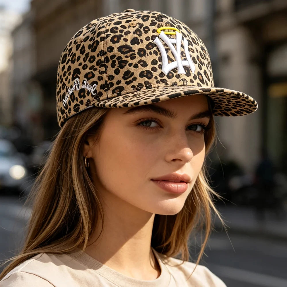 Unisex Fitted Flat Bill Cap Snapback Hat