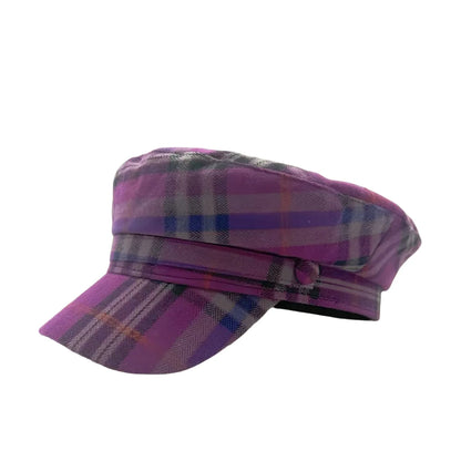 New Sweet Violet Polyester-Cotton Captain Hat