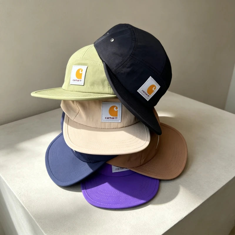 2026 Lightweight Breathable Five-Piece Flat-Brim Baseball Cap