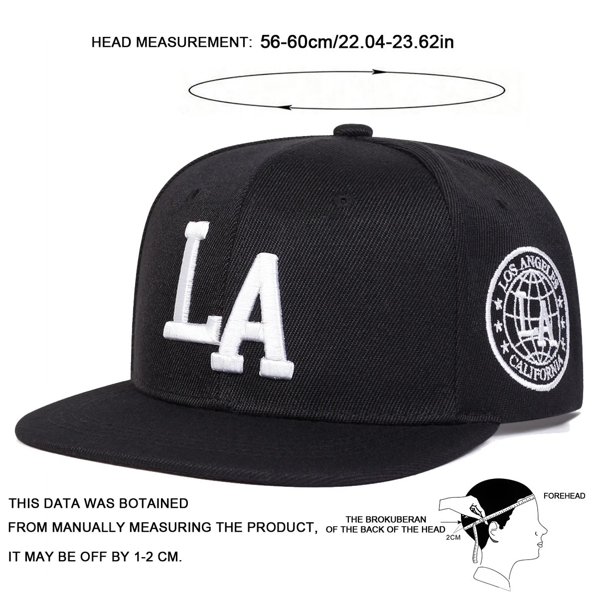 Unisex Letter Embroidery Hip-hop Hats Spring Autumn Snapback Caps