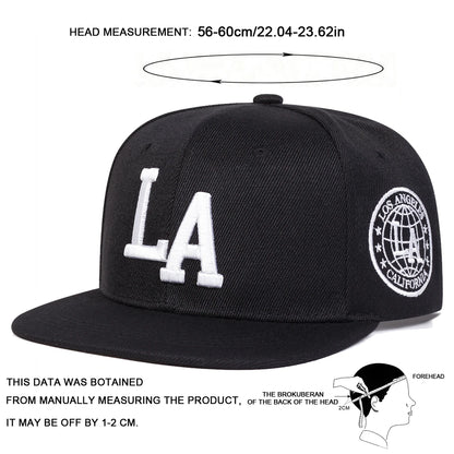 Unisex Letter Embroidery Hip-hop Hats Spring Autumn Snapback Caps