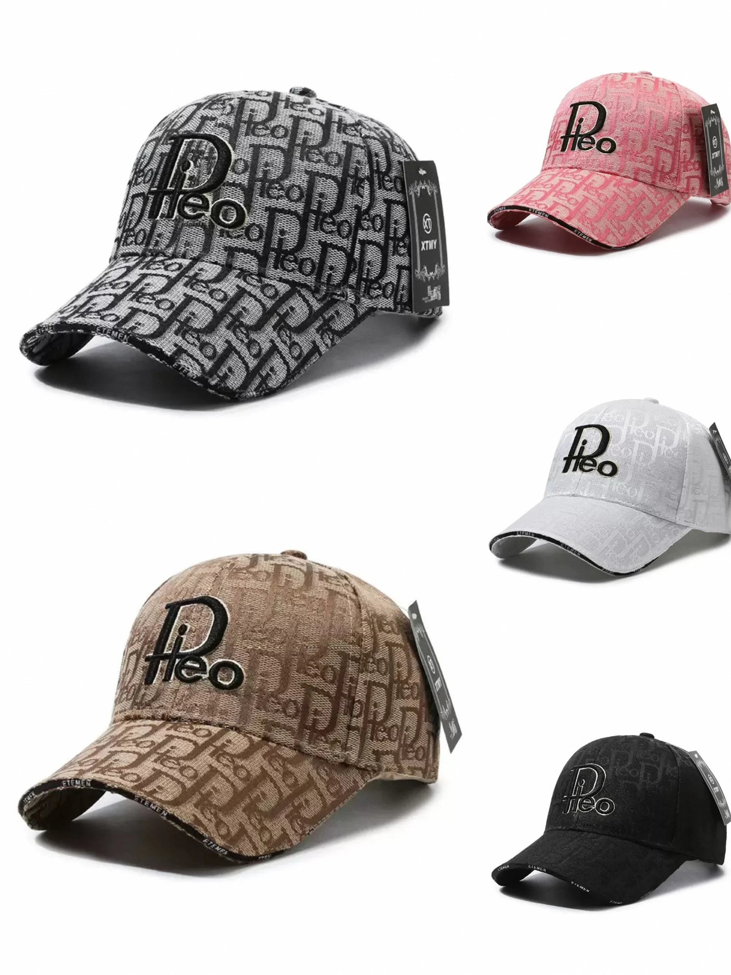 Embroidered Letter Duckbill Baseball Cap