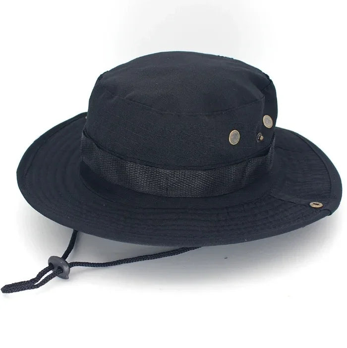 Men & Women Sun Hat Camouflage Cap Outdoor Sports Sun Bucket Cap 60cm