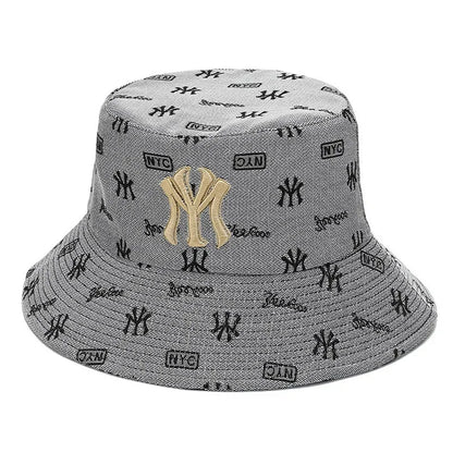 Unisex Letter Embroidery Fisherman Hat Women Summer Hat Men Trend Bucket Hats