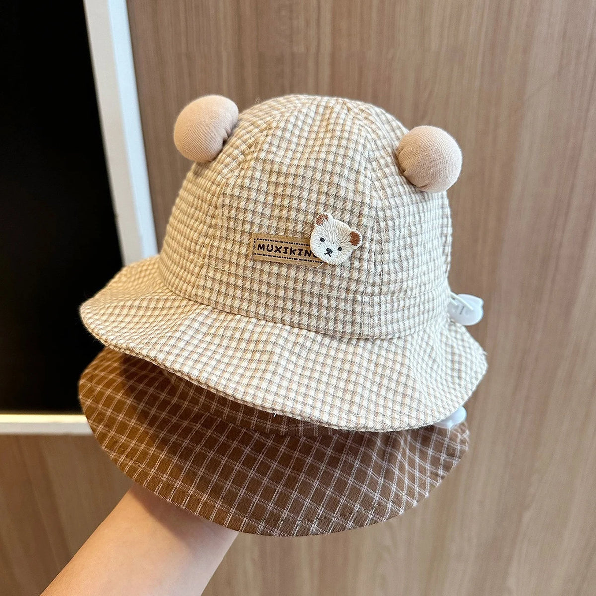 Spring Summer Wide Brim Sunshade Fisherman Cap Toddler Kids Outdoor Basin Hat