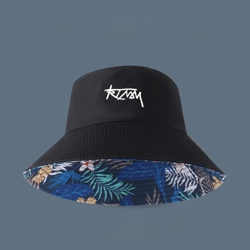 Summer Big Head Letter Bucket Hat For Men Women Korean Fisherman Hat