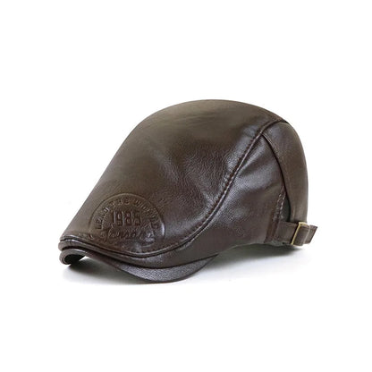 High Quality Men PU Leather Baseball Cap