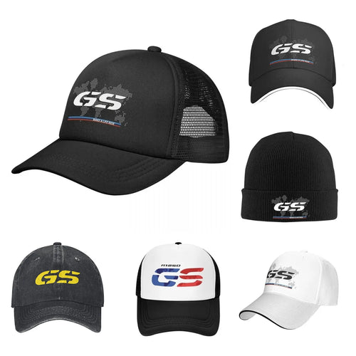 GS World Map Motorcycle Trucker Hat Adult Fashion Hats Sun Caps