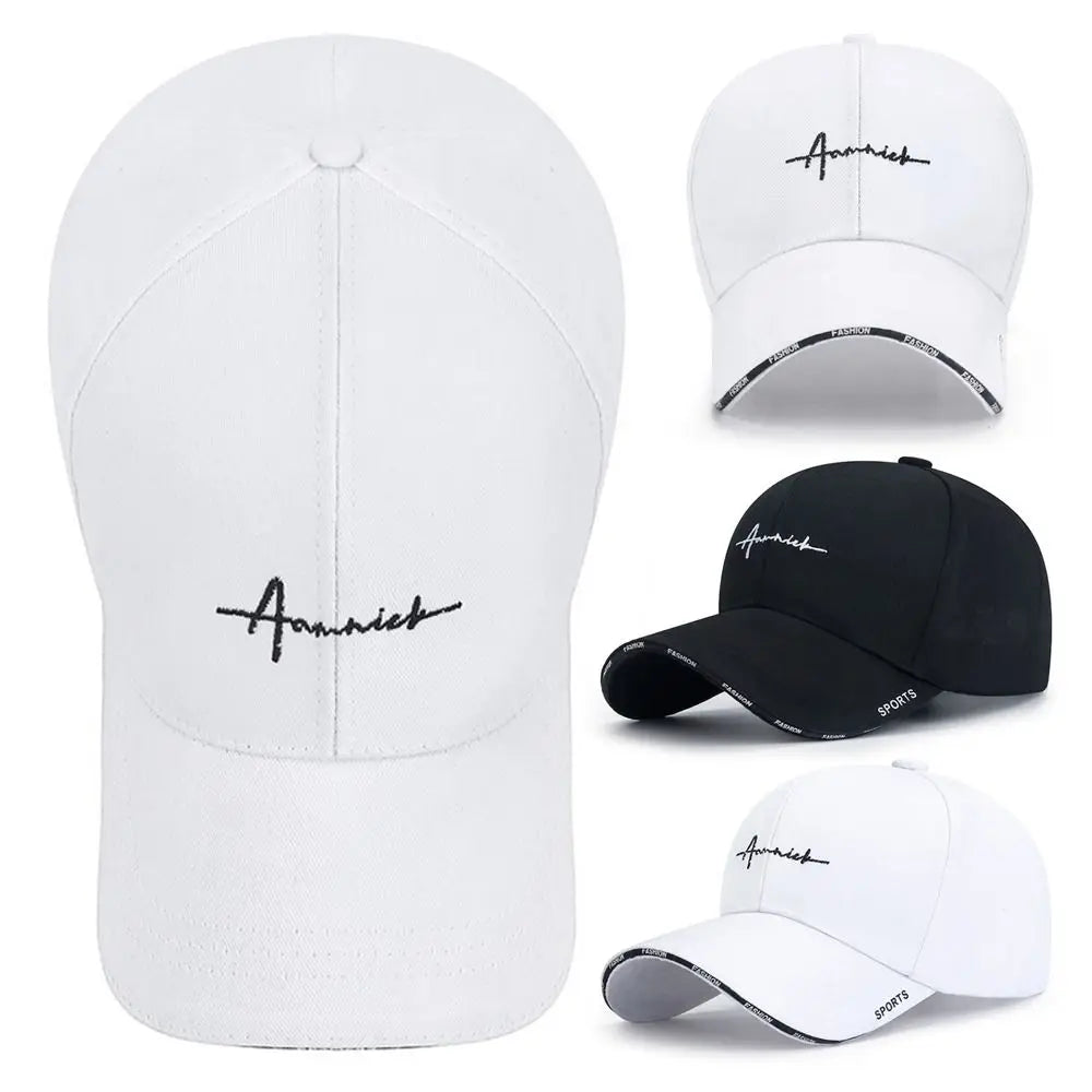 Summer Sunscreen Adjustable Sun Hats Cotton Solid Color Baseball Cap