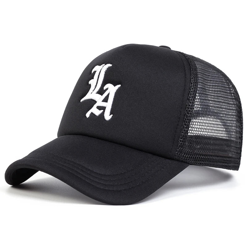 Unisex Letter Embroidery Baseball Net Caps Spring and Summer