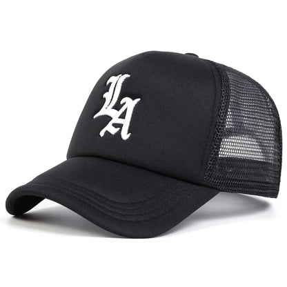 Unisex Letter Embroidery Baseball Net Caps Spring and Summer