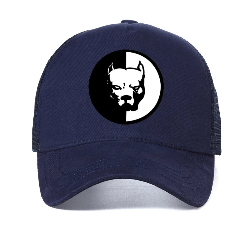 Pitbull Dog Baseball Cap Cartoon Hip Hop