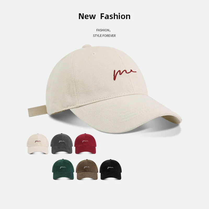 Retro Letter Embroidered Baseball Cap
