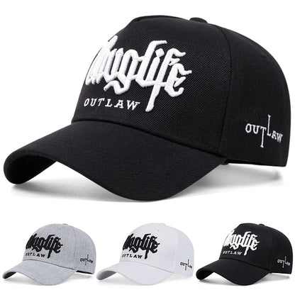 Simple and Fashionable New Baseball Hat Riot LIFE Embroidered Street Hip Hop Hat Daily Sunshade Hat