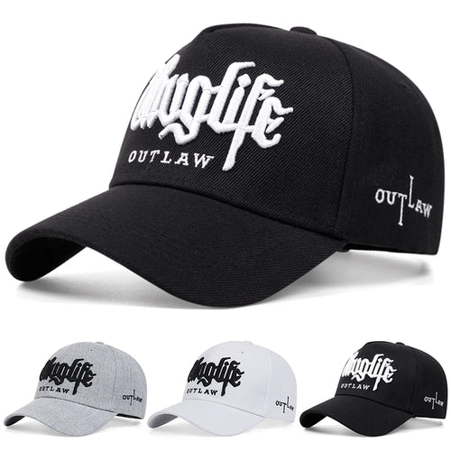 Simple and Fashionable New Baseball Hat Riot LIFE Embroidered Street Hip Hop Hat Daily Sunshade Hat