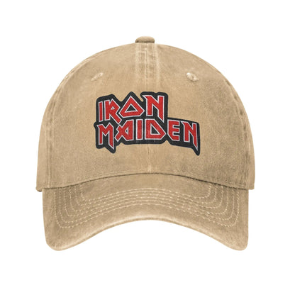 IronMaidens Washed Denim Cap Casual Baseball Caps