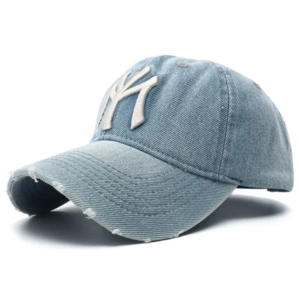 Unisex Letter Embroidery Washed Cowboy Baseball Caps