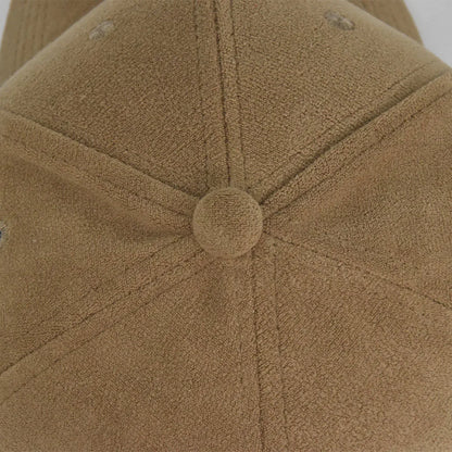 Fashion False Suede Baseball Caps For Men Women Autumn Winter